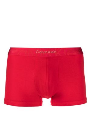 Calvin Klein glitter-logo briefs - Red