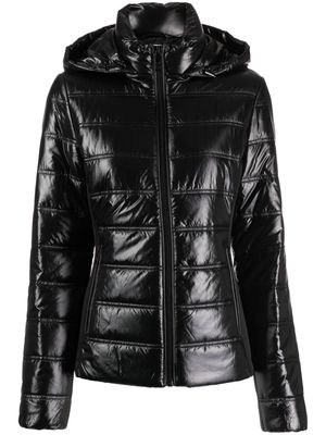 Calvin Klein glossy-finish quilted puffer jacket - Black