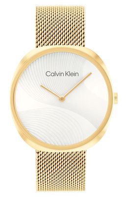 Calvin Klein Goldtone Mesh Bracelet Watch