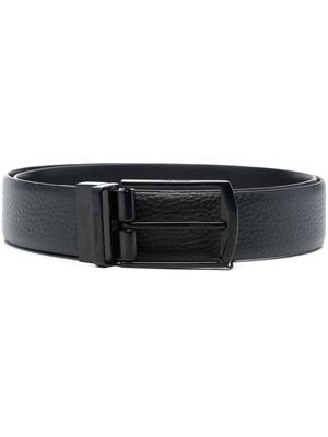 Calvin Klein grained leather belt - Black