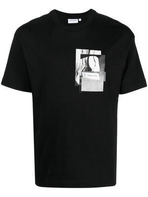 Calvin Klein graphic-print cotton T-shirt - Black