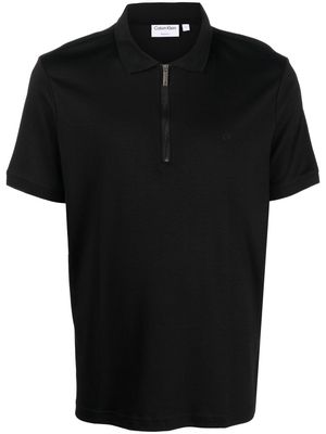 Calvin Klein half-zip polo shirt - Black