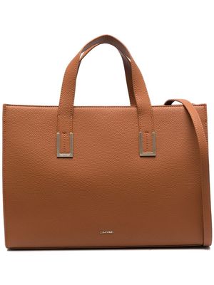 Calvin Klein handle tote bag - Brown