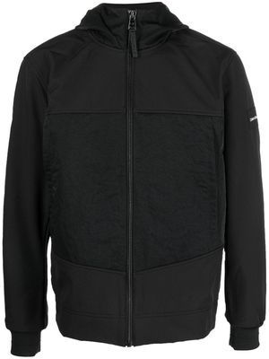 Calvin Klein heavy-crinkle hooded jacket - Black