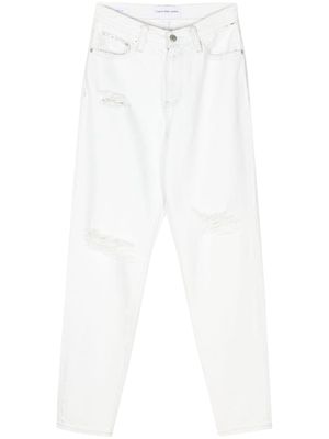 Calvin Klein high-rise tapered jeans - Blue