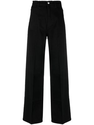 Calvin Klein high-rise wide-leg jeans - Black
