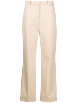 Calvin Klein high-waist straight-leg trousers - Neutrals