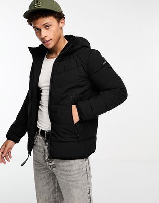 Calvin Klein hooded jacket in black