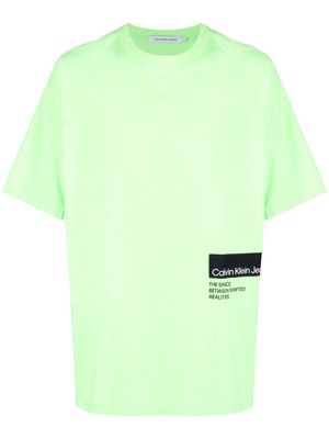 Calvin Klein Hyper Real logo-print T-shirt - Green