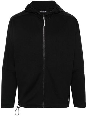 Calvin Klein jacquard hooded jacket - Black