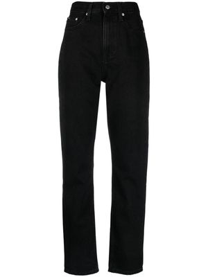 Calvin Klein Jeans Authentic high-rise slim-leg jeans - Black