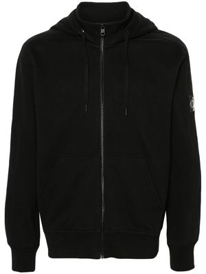 Calvin Klein Jeans cotton zip-up hoodie - Black