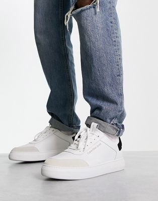 Calvin Klein Jeans cupsole sneakers in white
