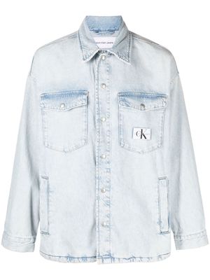 Calvin Klein Jeans denim utility shirt jacket - Blue
