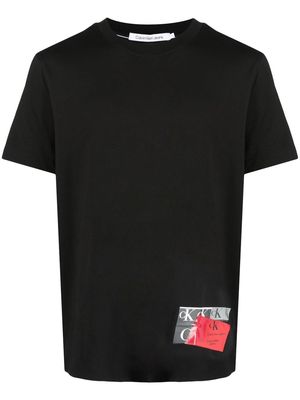 Calvin Klein Jeans disrupted CK box urban T-shirt - Black
