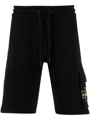 Calvin Klein Jeans drawstring-fastening waistband shorts - Black