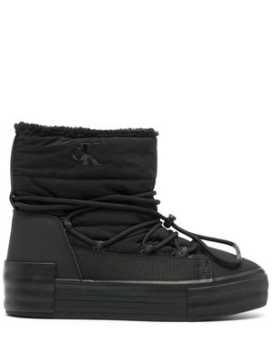 Calvin Klein Jeans drawstring platform ankle boots - Black