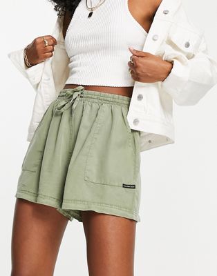 Calvin Klein Jeans drawstring shorts in green