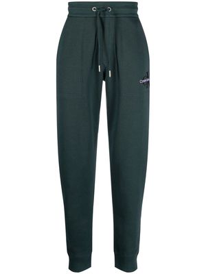 Calvin Klein Jeans embroidered-logo track trousers - Green