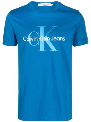 Calvin Klein Jeans graphic-print cotton T-Shirt - Blue