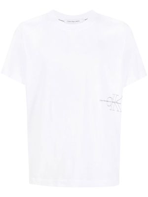 Calvin Klein Jeans graphic-print cotton T-Shirt - White