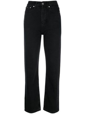 Calvin Klein Jeans high-waist straight-leg jeans - Black