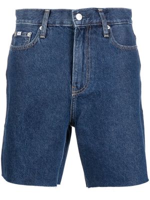 Calvin Klein Jeans high-waisted denim shorts - Blue