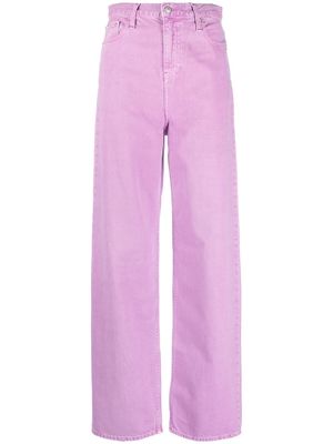 Calvin Klein Jeans high-waisted wide-leg jeans - Purple