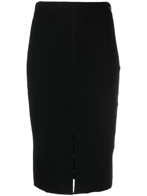 Calvin Klein Jeans hook-eye fastening pencil skirt - Black