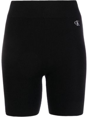 Calvin Klein Jeans knitted cycling shorts - Black