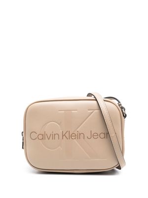 Calvin Klein Jeans logo-embossed crossbody bag - Neutrals