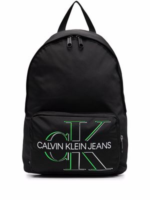 Calvin Klein Jeans logo-embroidered backpack - Black