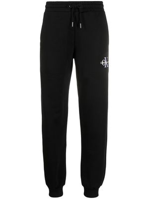Calvin Klein Jeans logo-embroidered track pants - Black