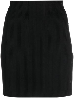 Calvin Klein Jeans logo-patch cotton skirt - Black