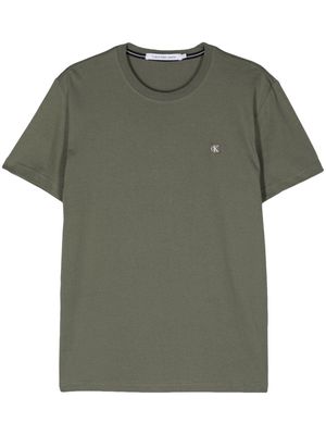 Calvin Klein Jeans logo-patch cotton T-shirt - Green