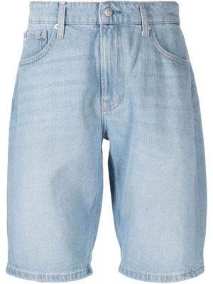Calvin Klein Jeans logo-patch denim shorts - Blue