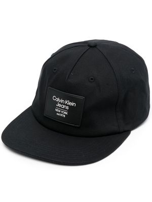 Calvin Klein Jeans logo-patch flat-peak cap - Black