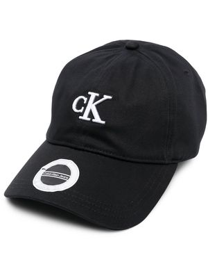 Calvin Klein Jeans logo-patch organic cotton cap - Black