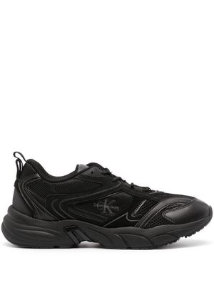 Calvin Klein Jeans logo-patch panelled sneakers - Black