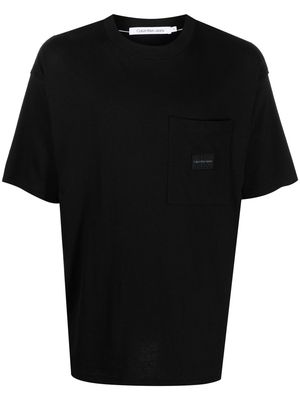 Calvin Klein Jeans logo-patch short-sleeve T-shirt - Black