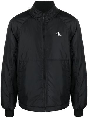 Calvin Klein Jeans logo-print bomber jacket - Black
