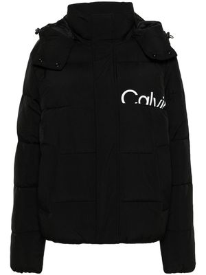 Calvin Klein Jeans logo-print padded jacket - Black