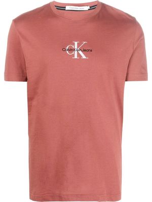 Calvin Klein Jeans logo-print T-shirt - Brown