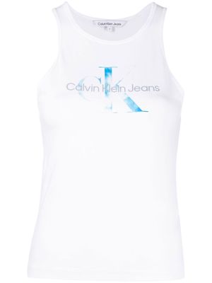 Calvin Klein Jeans logo-print tank top - White
