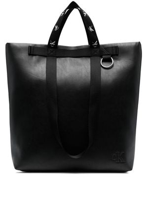 Calvin Klein Jeans logo-strap tote bag - Black