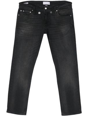 Calvin Klein Jeans low-rise stretch-cotton jeans - Black