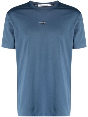 Calvin Klein Jeans micro logo-print T-shirt - Blue
