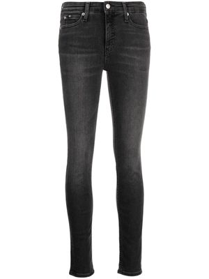 Calvin Klein Jeans mid-rise skinny jeans - Black
