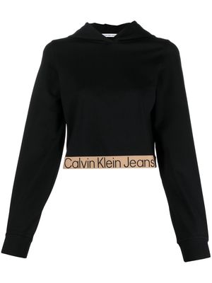 Calvin Klein Jeans Milano logo-tape hoodie - Black