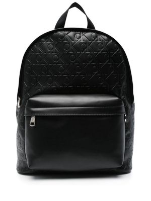 Calvin Klein Jeans monogram-embossed backpack - Black